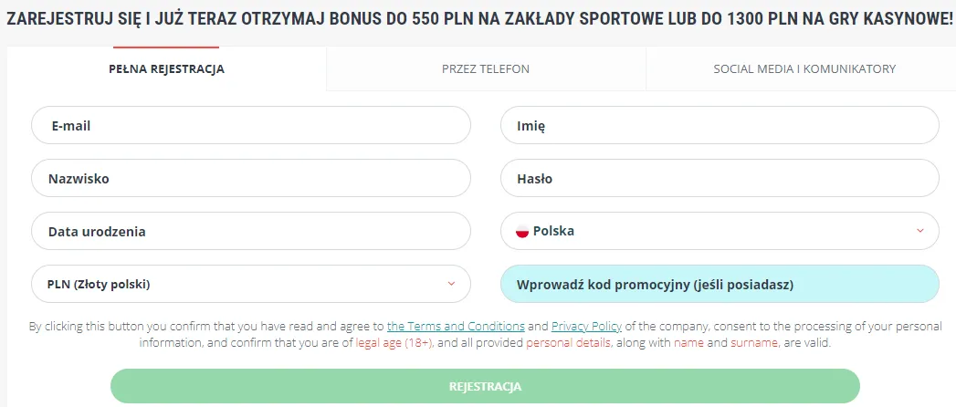 22bet casino rejestracja