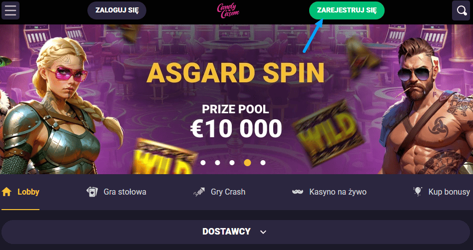 Candy Casino Rejestracja