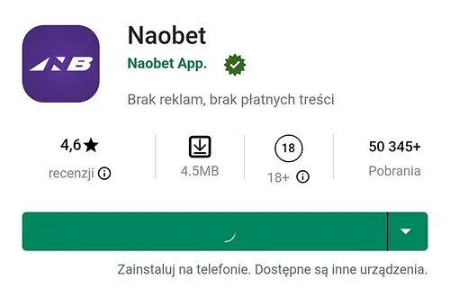 aplikacja mobilna naobet