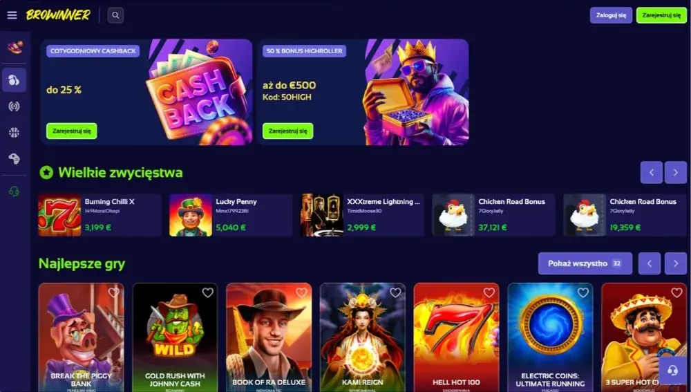 browinner casino strona