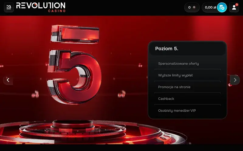 program vip revolution casino